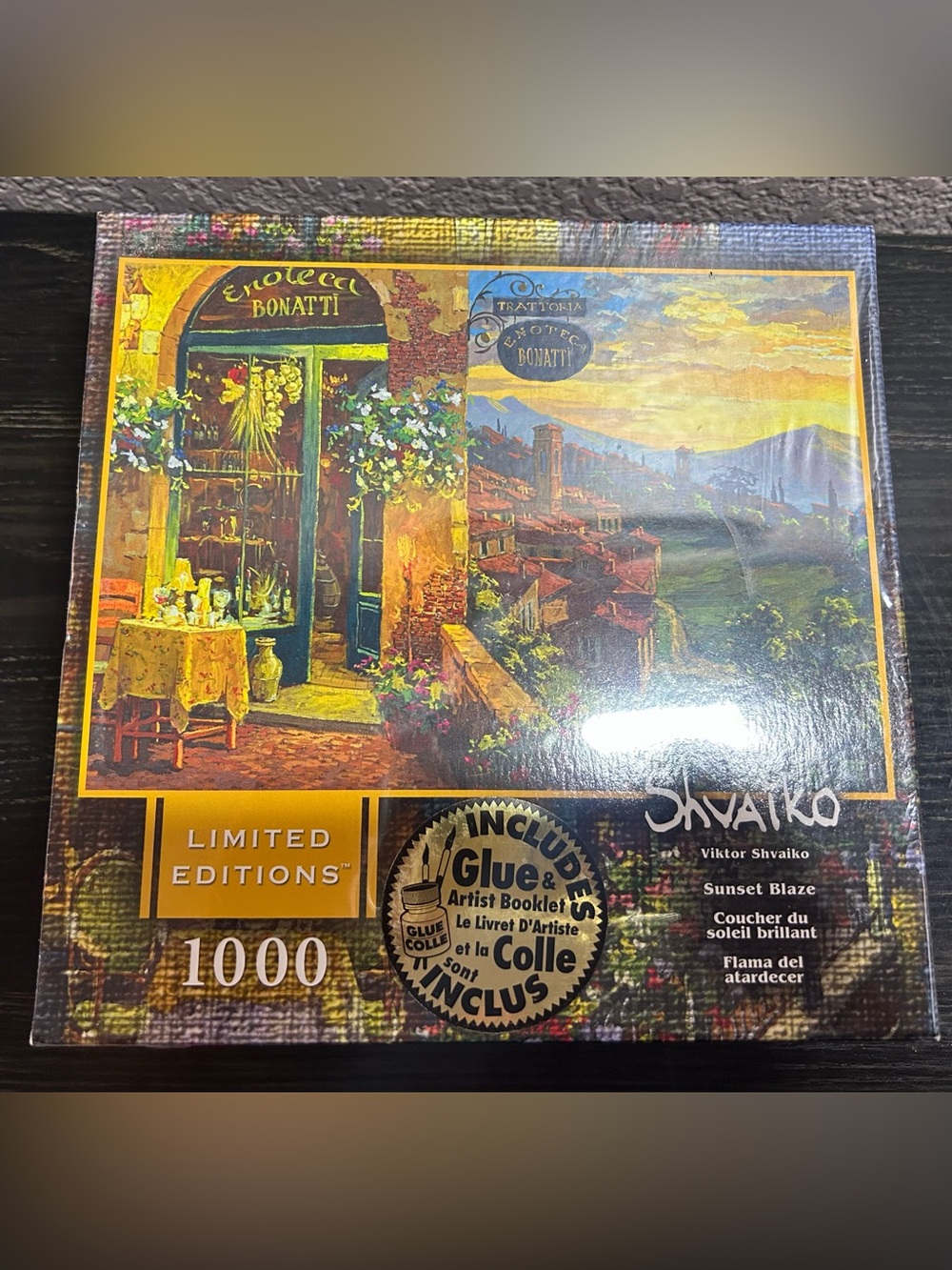 Viktor Shvaiko Limited Edition 100 Piece Jigsaw Puzzle Rue Lafayette Paris